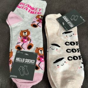 Pink and Cream Socks Set